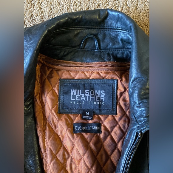 Black Women’s Wilson’s Leather Jacket Size Medium - Picture 4 of 9